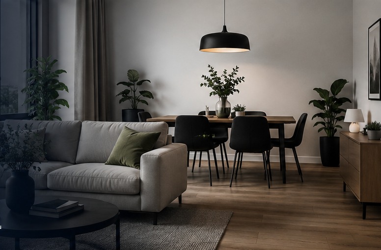 Interior impecabil după curățenie